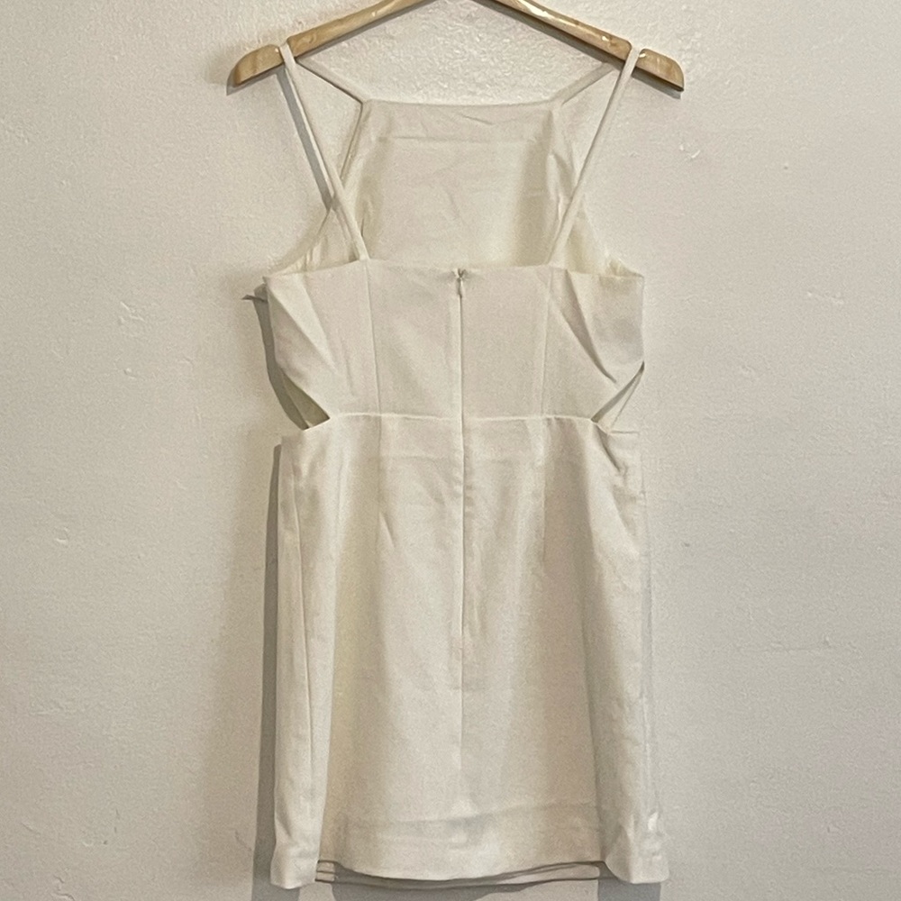 French Connection Whisper Cut Out Square Neck Dress Size: 6 - Picture 3 of 7